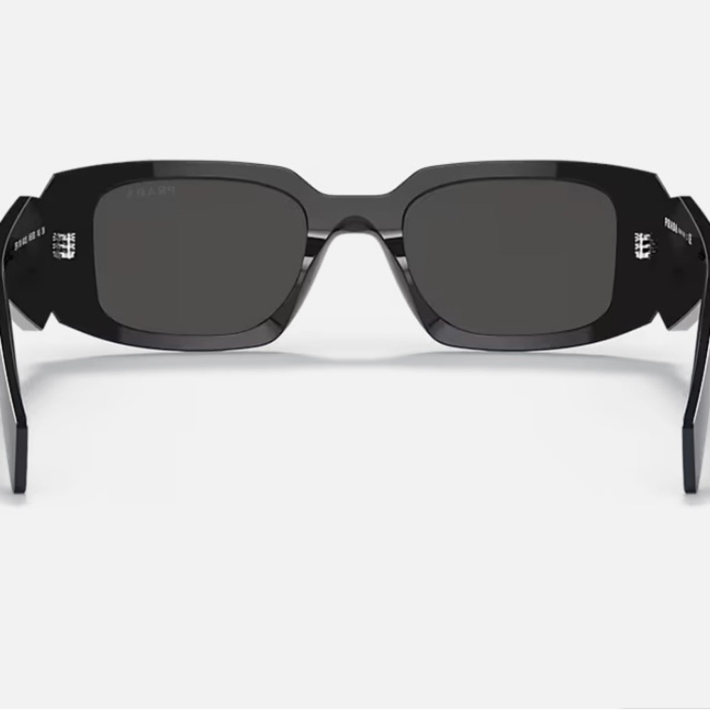Black Rectangular Prada Sunglasses No Scratches L… - image 3